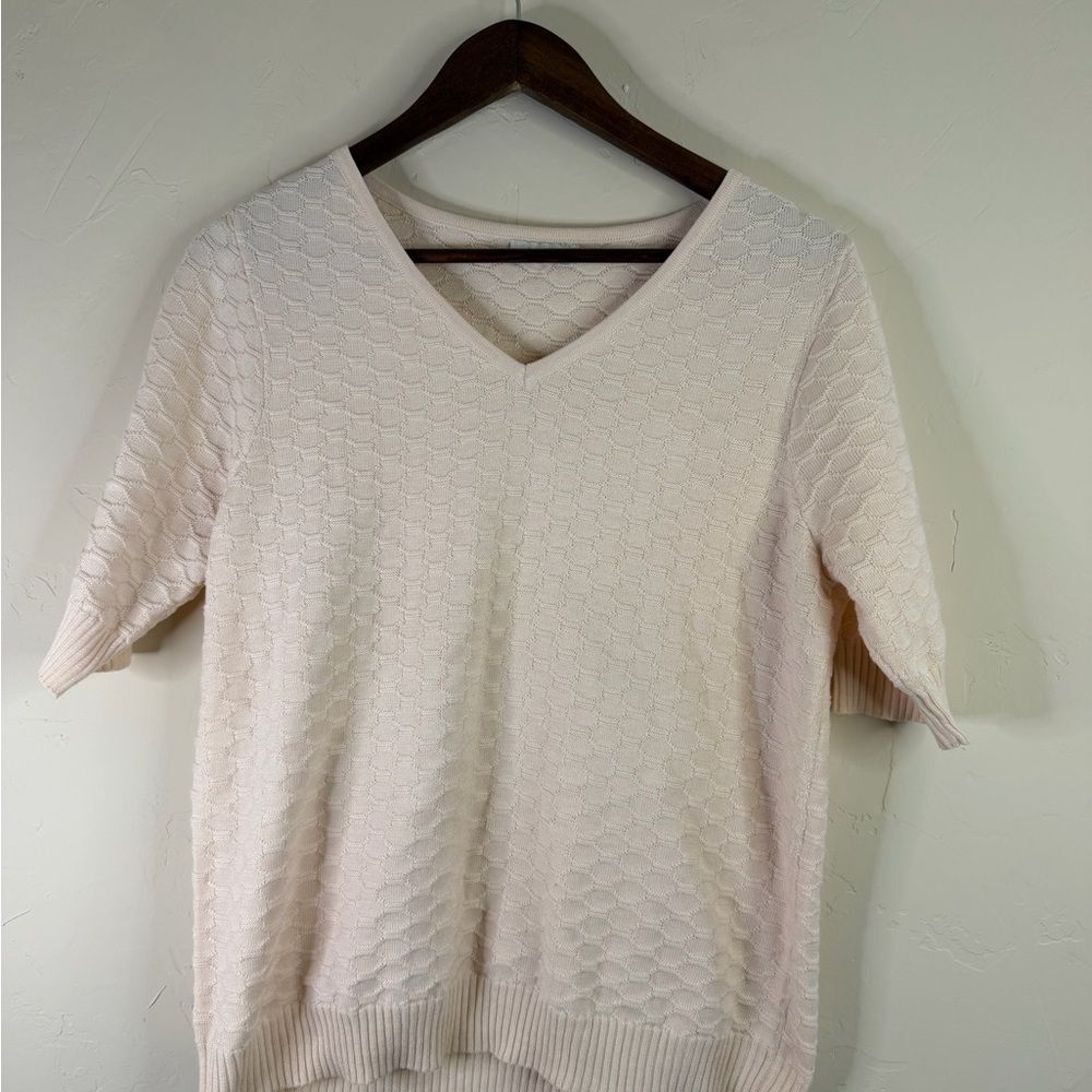 Ella Moss Soft Beige Knit Top
